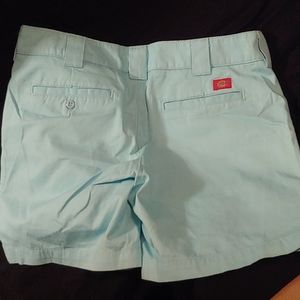 Dickies Women's Sky Blue Boyfriend Cotton Twill Shorts - Size 6 (NWOT)